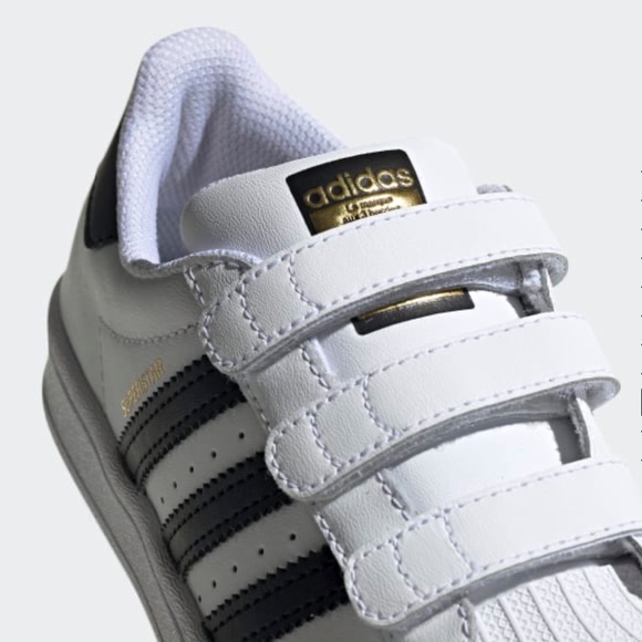 NEW Kids Youth Superstar Velcro Sneakers Shoes - Picture 8 of 16